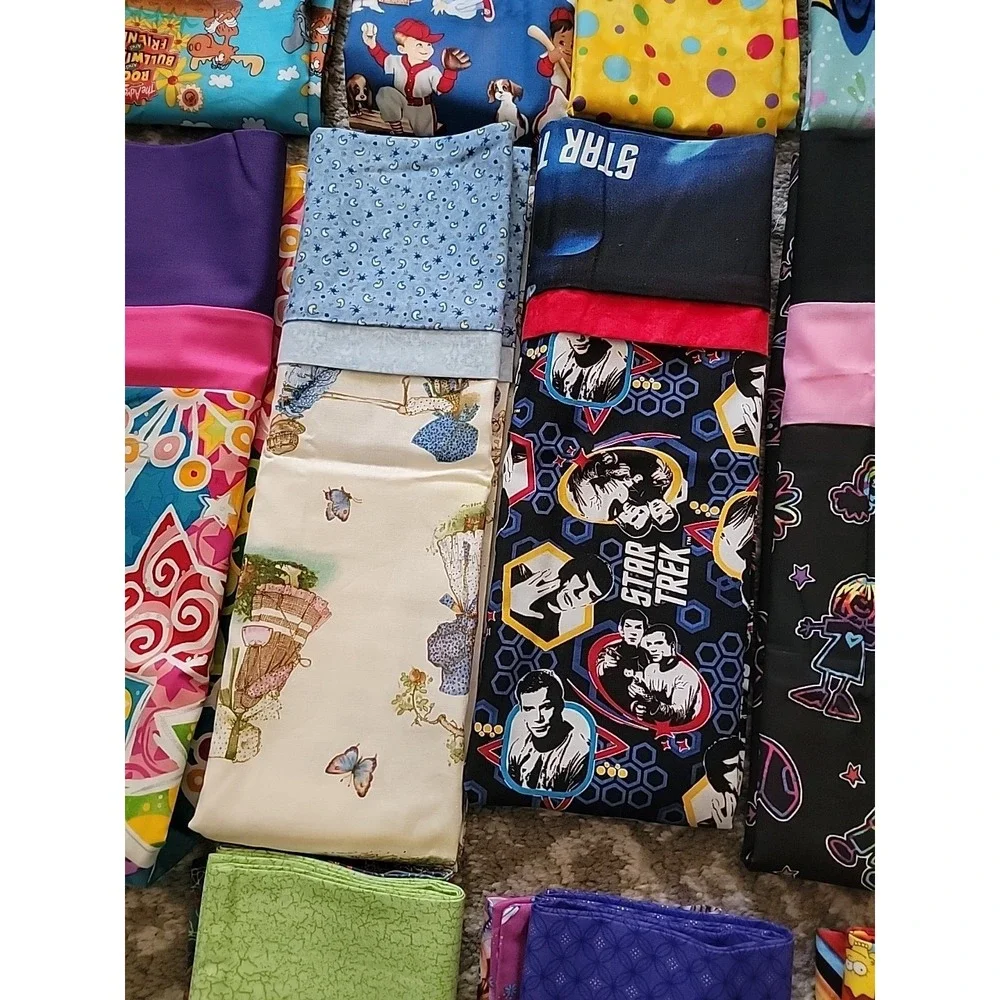 LOT of 13 NEW Handcrafted PILLOW CASES Kids Theme Nemo Sponge Bob